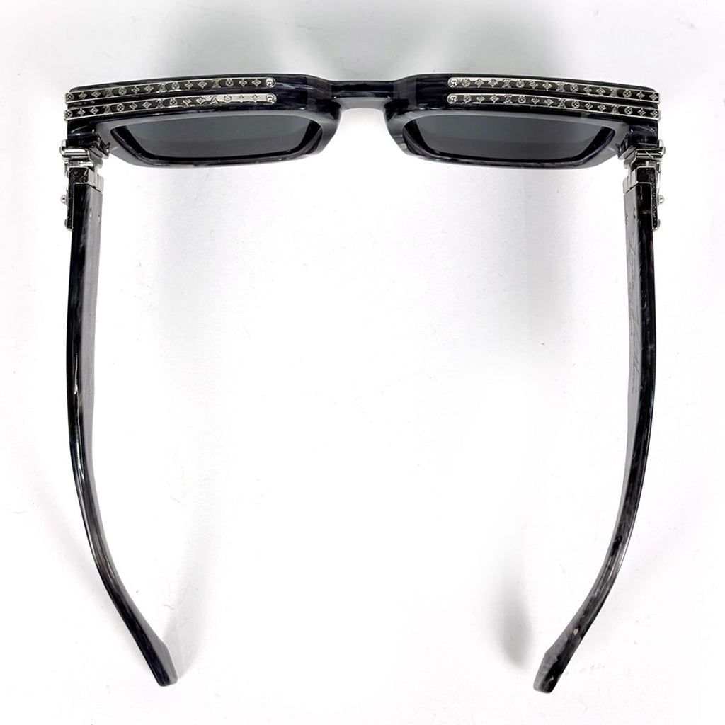 Louis Vuitton 1.1 Millionaire Eyewear Square Sunglasses Acetate Gray — view 3