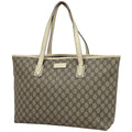 Gucci GG Pattern Tote Shoulder Bag Beige Ivory