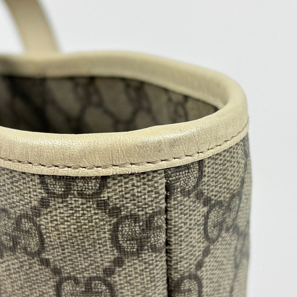 Gucci GG Pattern Tote Shoulder Bag Beige Ivory — view 4