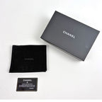 Chanel CC Logo Bifold Wallet 19 Small Flap Leather Black — view 8