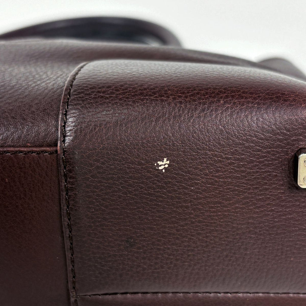 Loewe Amazona Justa Tote Anagram Handbag Leather Brown — view 3