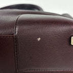 Loewe Amazona Justa Tote Anagram Handbag Leather Brown — view 3