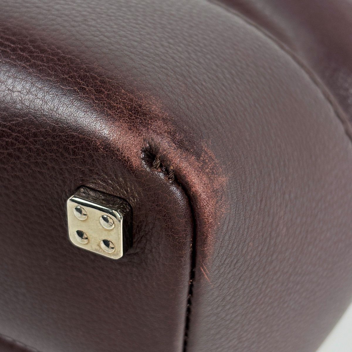 Loewe Amazona Justa Tote Anagram Handbag Leather Brown — view 4