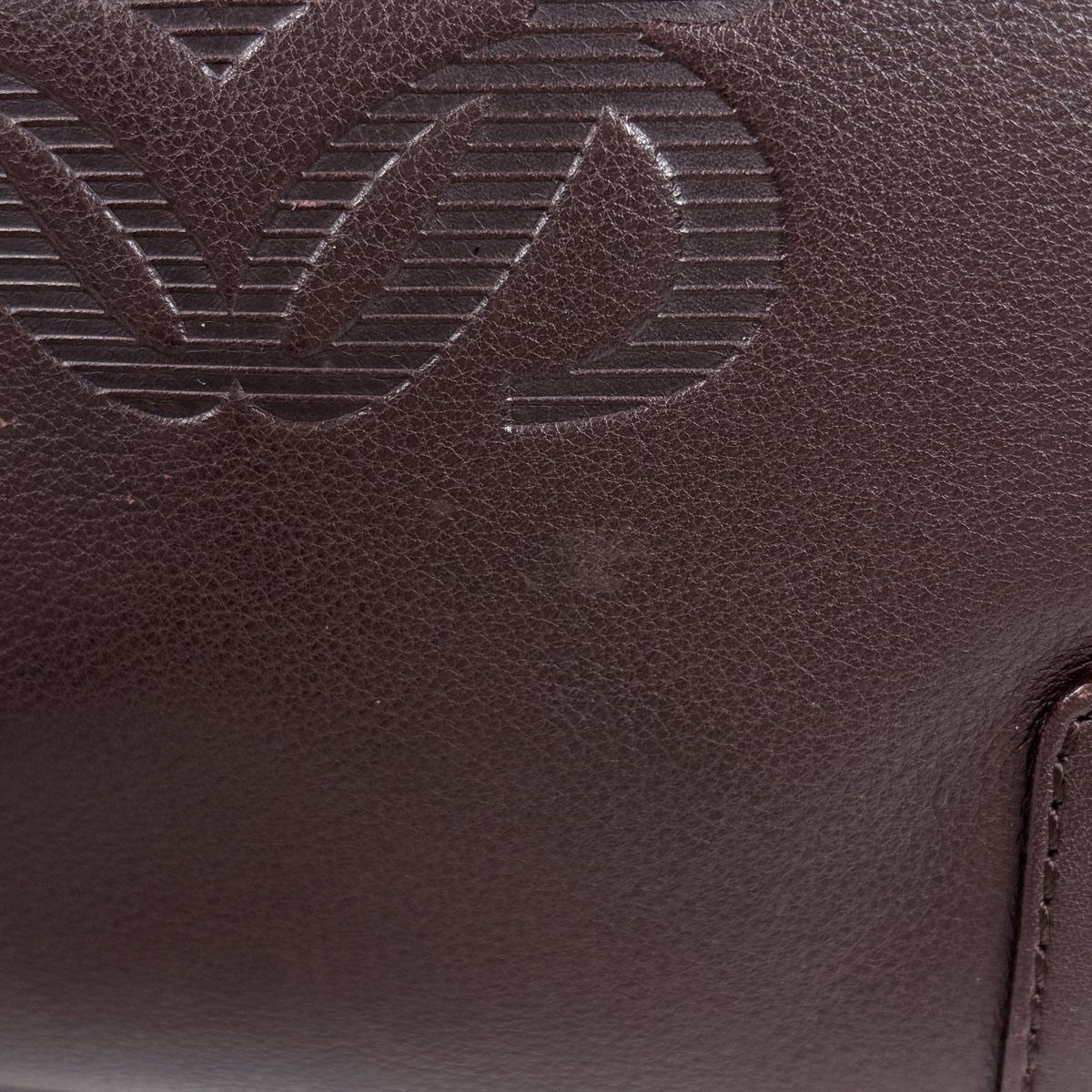Loewe Amazona Justa Tote Anagram Handbag Leather Brown — view 5