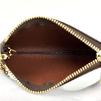 Louis Vuitton Pochette Cles Key Ring Coin Purse Monogram Brown — view 4