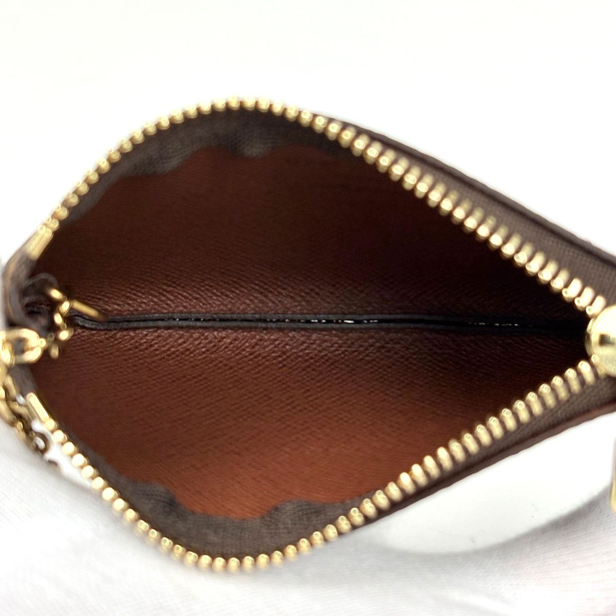 Louis Vuitton Pochette Cles Key Ring Coin Purse Monogram Brown — view 4