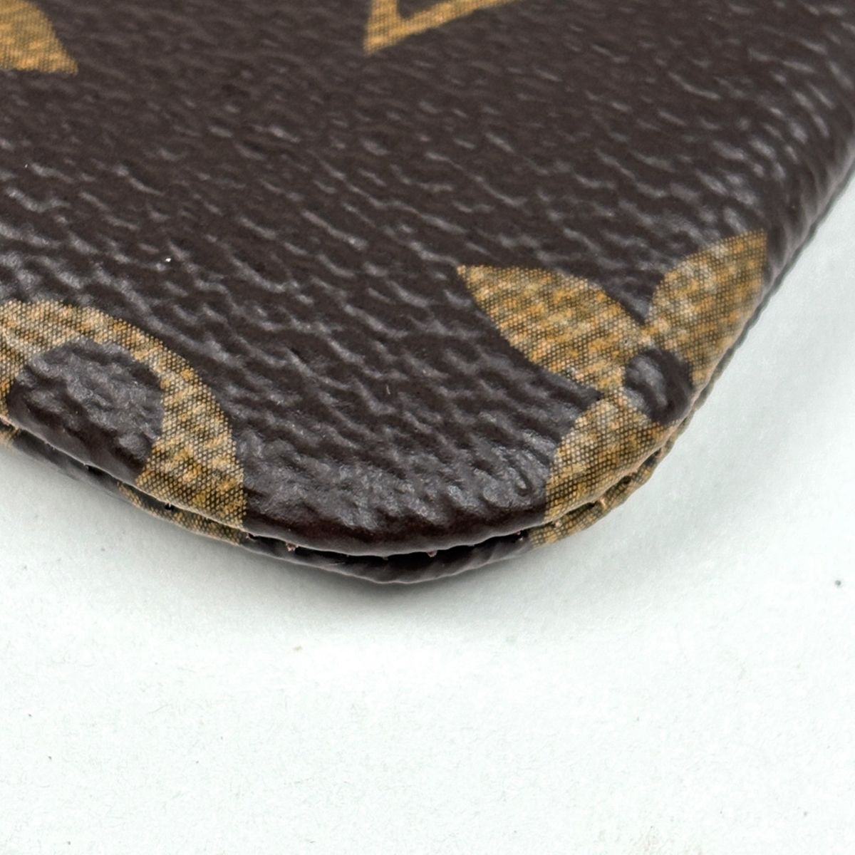 Louis Vuitton Pochette Cles Key Ring Coin Purse Monogram Brown — view 3