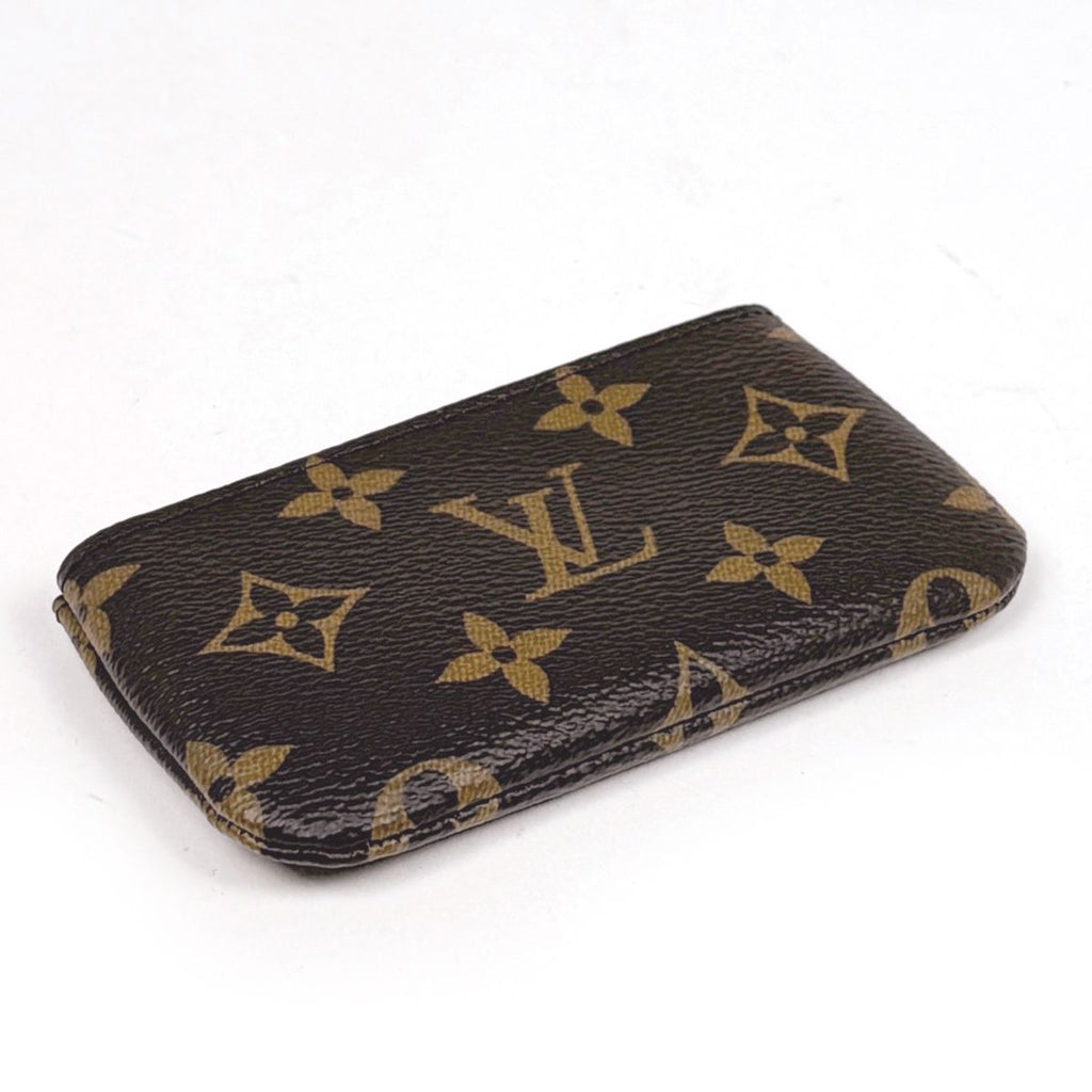 Louis Vuitton Pochette Cles Key Ring Coin Purse Monogram Brown — view 2