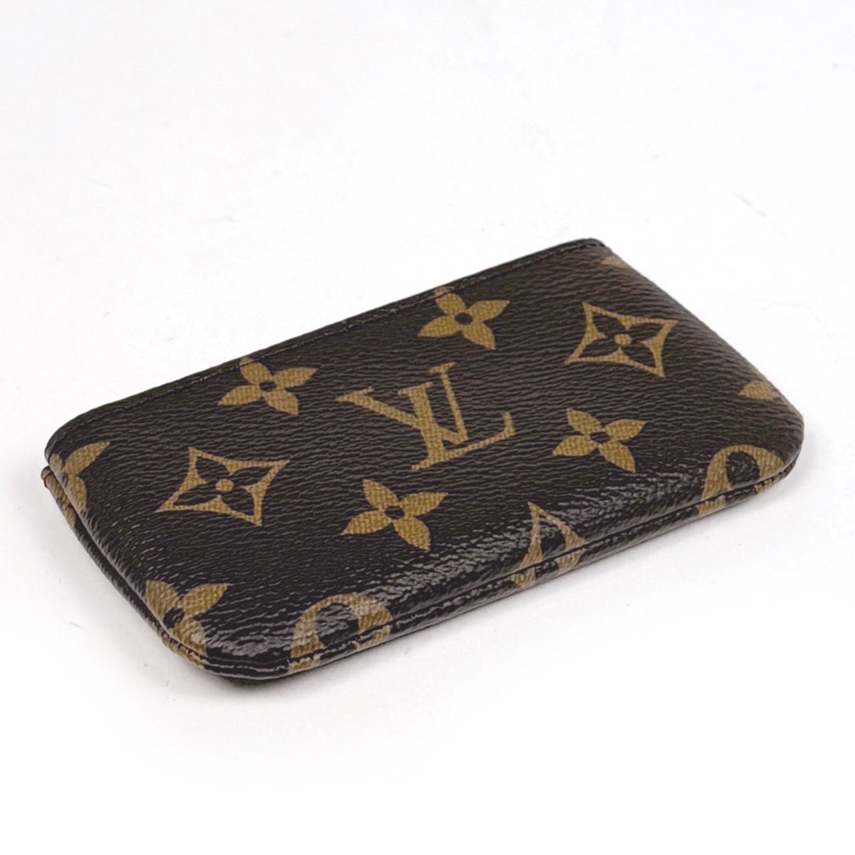 Louis Vuitton Pochette Cles Key Ring Coin Purse Monogram Brown — view 2