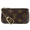 Louis Vuitton Pochette Cles Key Ring Coin Purse Monogram Brown