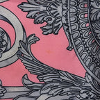 Hermes Carre 90 les Tuileries Roulis Park Scarf Silk Pink Gray — view 3