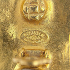 Chanel CC Logo Earrings Bell Swing Gold Plated — view 6