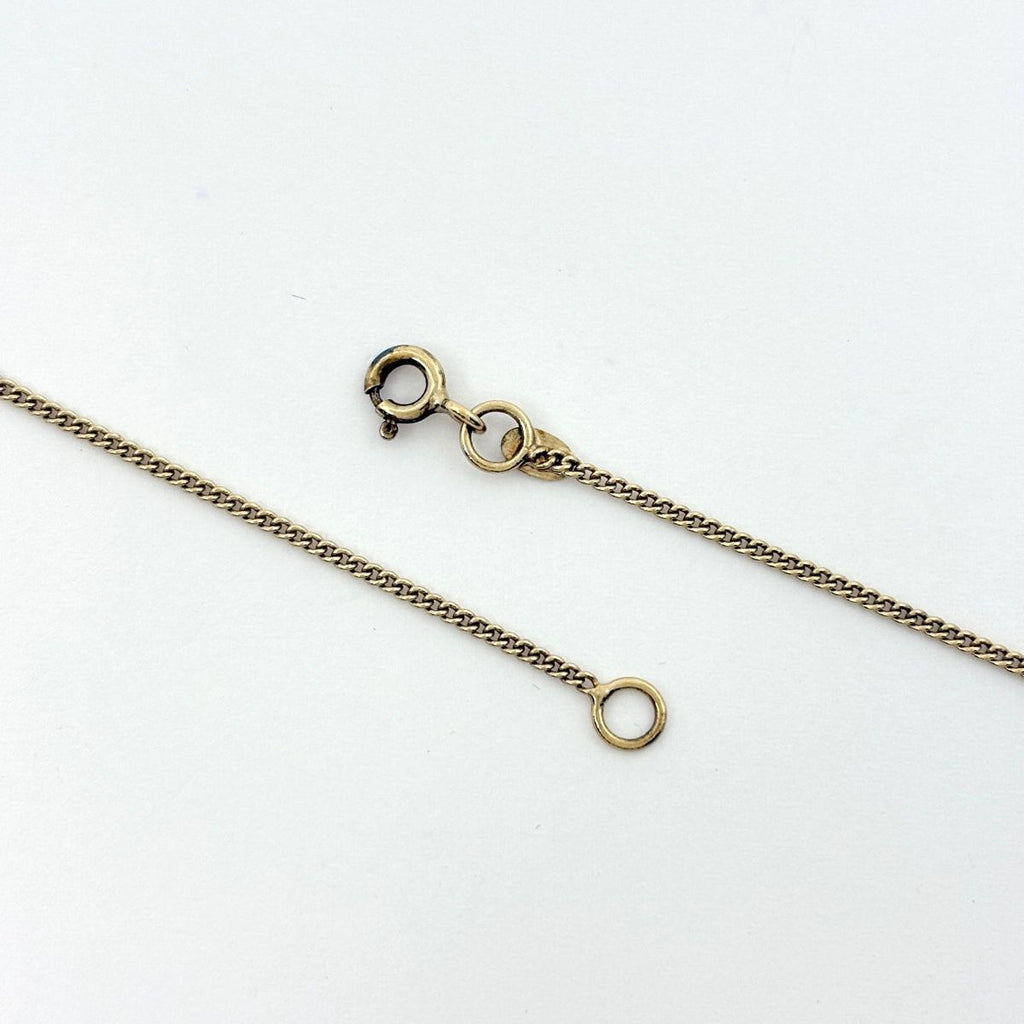 Chanel CC Logo Necklace Heart Metal Gold Pink — view 3