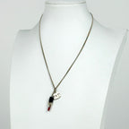 Chanel CC Logo Rhinestone Necklace Lip Gold Plated — view 5