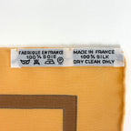 Hermes Carre 90 Casse Noisette Nutcracker Scarf Silk Orange Multicolor