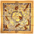 Hermes Carre 90 Casse Noisette Nutcracker Scarf Silk Orange Multicolor