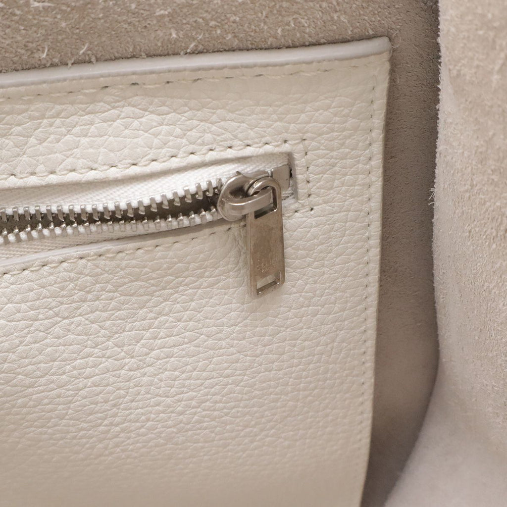 Celine Big Small 2-Way Shoulder Bag Crossbody Leather Black Silver — view 8