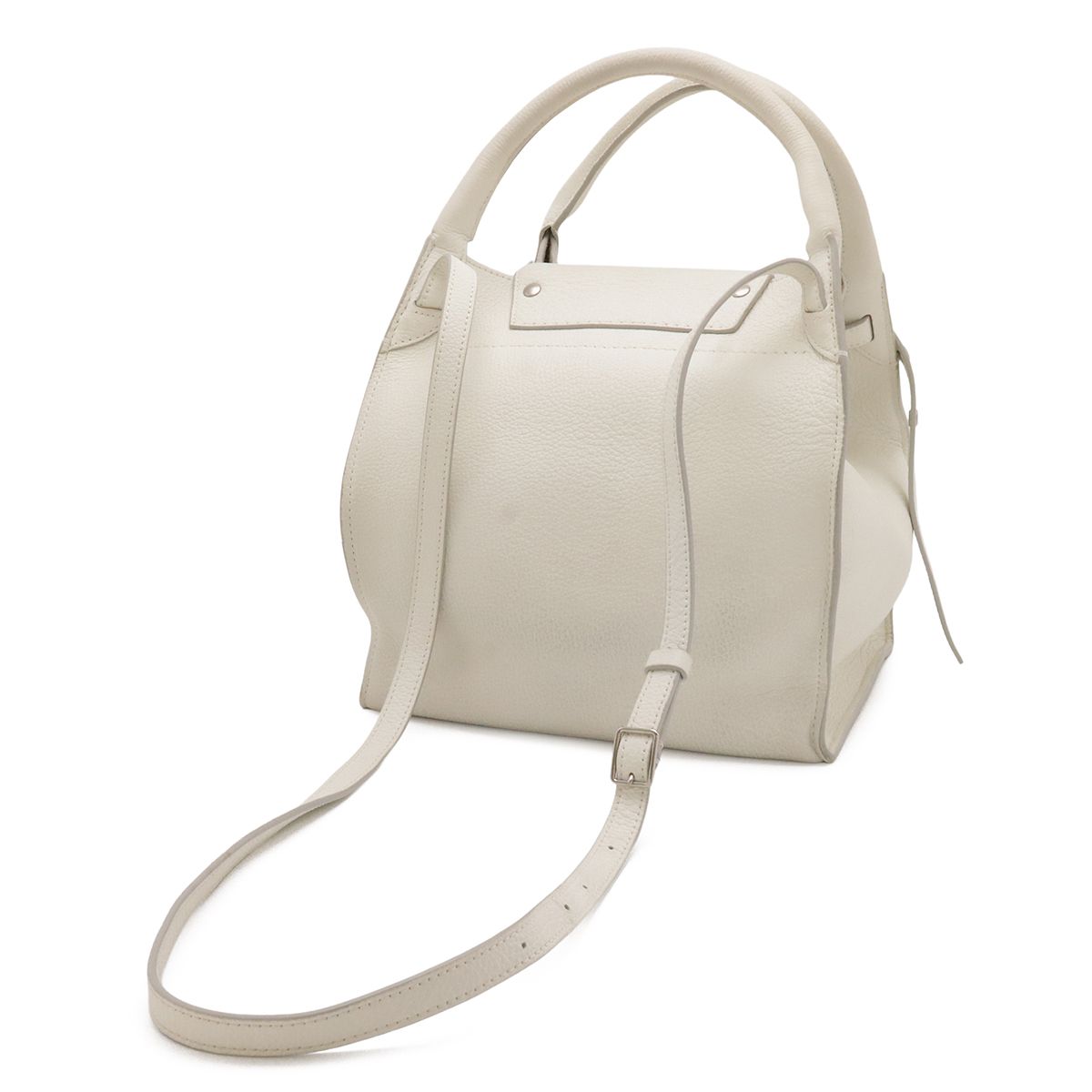 Celine Big Small 2-Way Shoulder Bag Crossbody Leather Black Silver — view 2