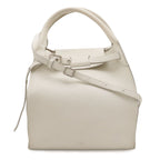 Celine Big Small 2-Way Shoulder Bag Crossbody Leather Black Silver