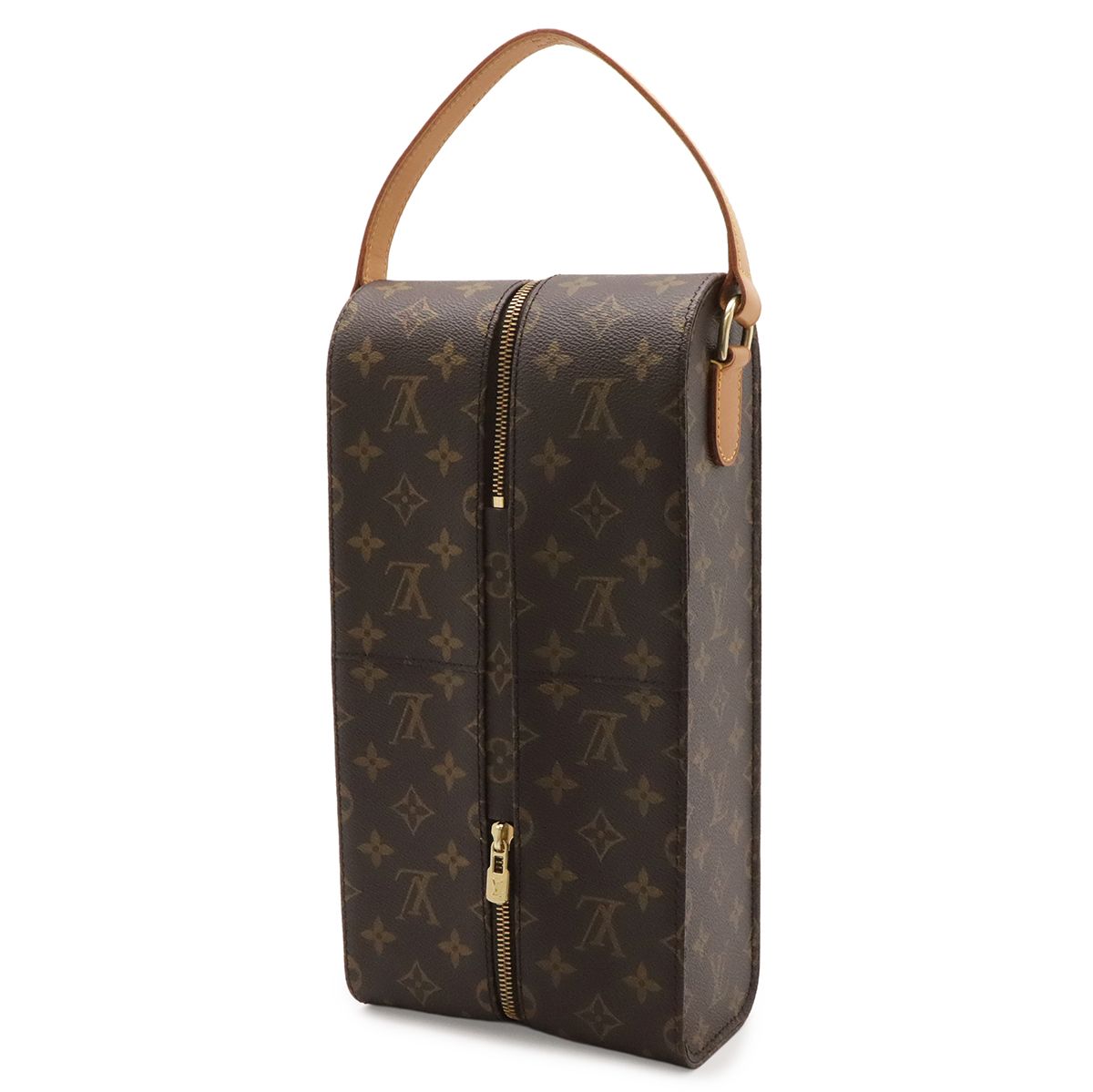 Louis Vuitton Monogram Wine Carrier Bag Handbag Bottle Case Golf Cup Japan — view 2