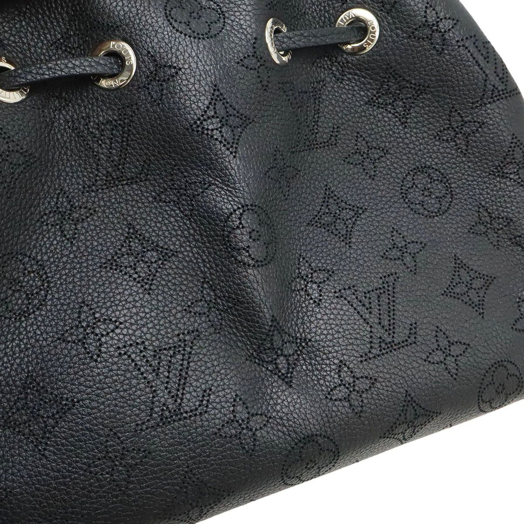 Louis Vuitton Mahina Bella Shoulder Bag 2-Way Chain Drawstring Noir Black Silver — view 8
