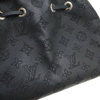 Louis Vuitton Mahina Bella Shoulder Bag 2-Way Chain Drawstring Noir Black Silver — view 8