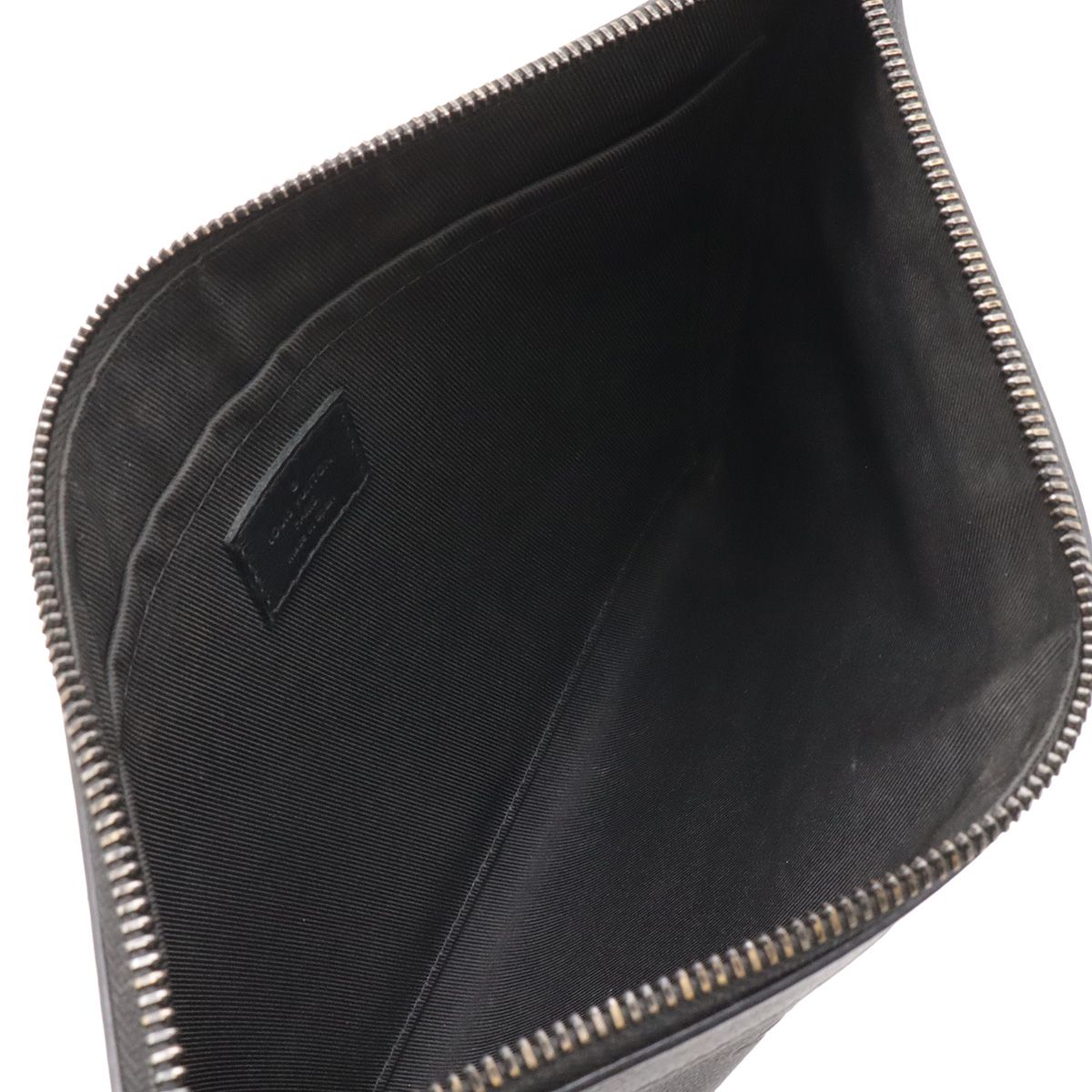 Louis Vuitton Monogram Shadow Pochette To Go Clutch Noir Black — view 6