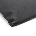 Louis Vuitton Monogram Shadow Pochette To Go Clutch Noir Black — view 3