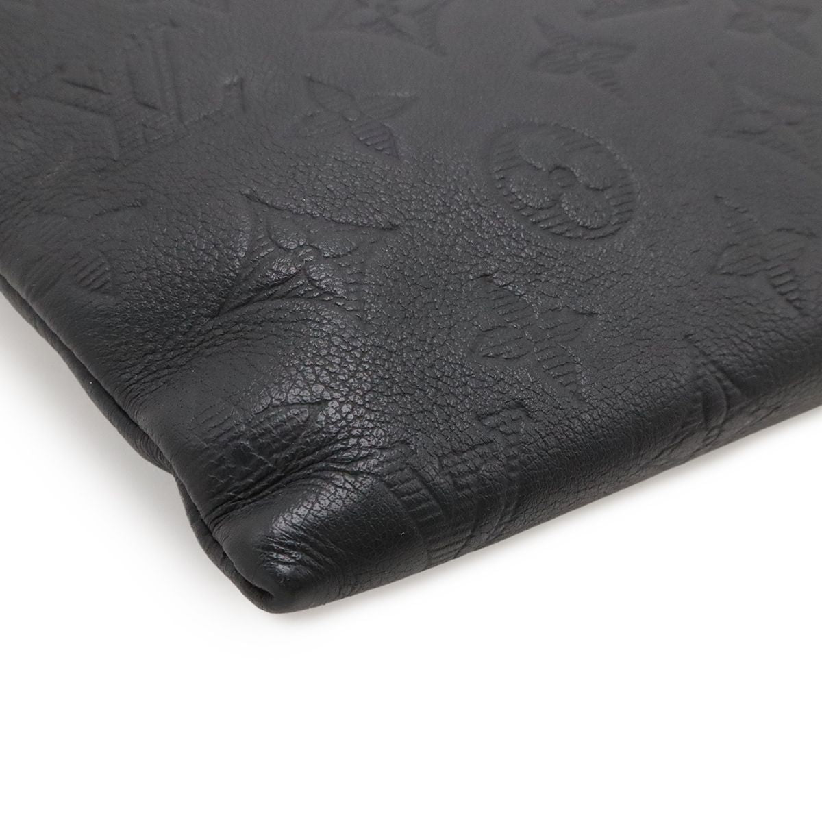 Louis Vuitton Monogram Shadow Pochette To Go Clutch Noir Black — view 3