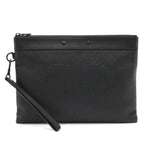Louis Vuitton Monogram Shadow Pochette To Go Clutch Noir Black