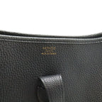 Hermes Evelyne I 1 GM Shoulder Bag Togo Leather Black Gold — view 8