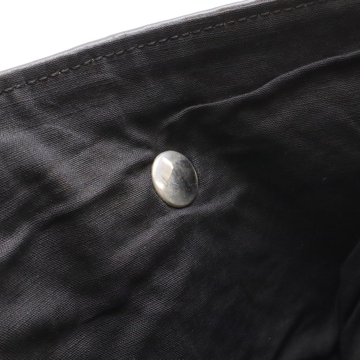Hermes Amedaba Diago PM Tote Bag Wool Leather Black Silver — view 6