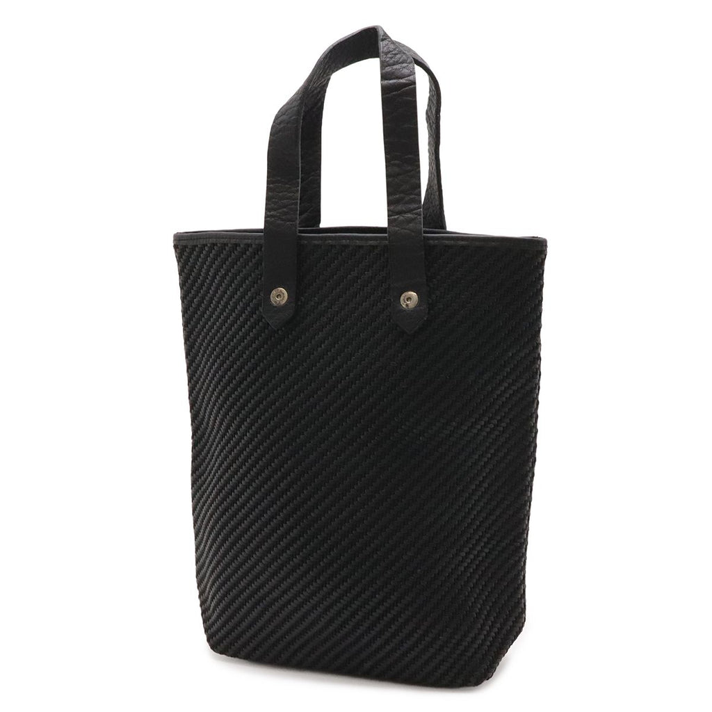 Hermes Amedaba Diago PM Tote Bag Wool Leather Black Silver — view 2