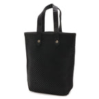 Hermes Amedaba Diago PM Tote Bag Wool Leather Black Silver — view 2
