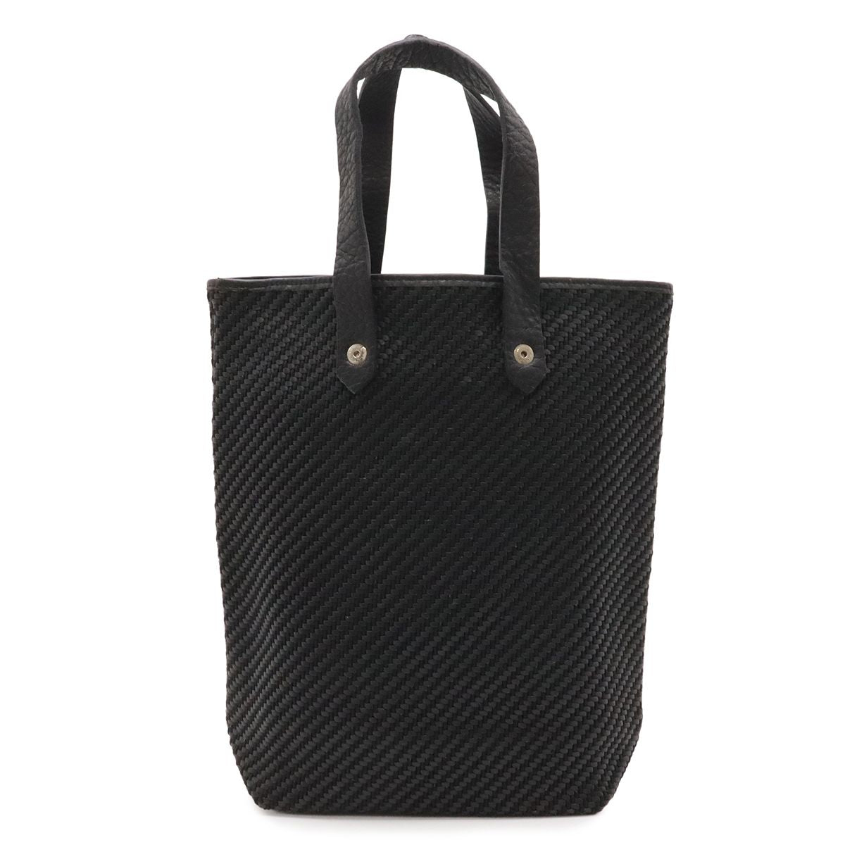 Hermes Amedaba Diago PM Tote Bag Wool Leather Black Silver