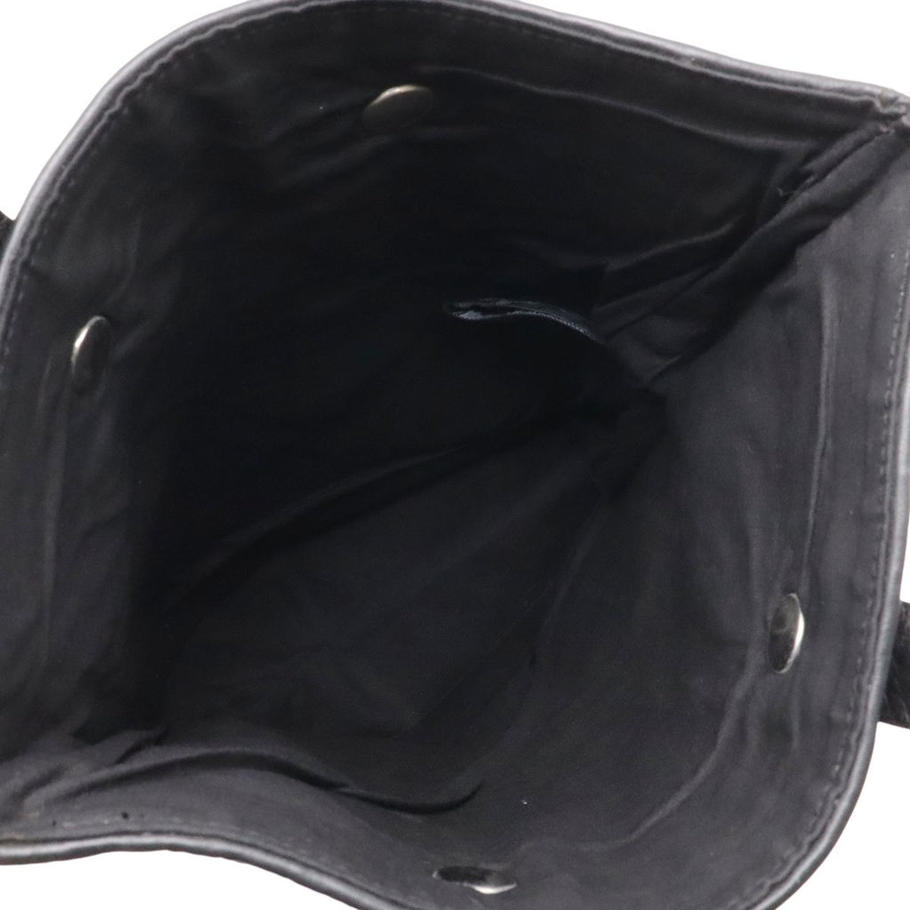 Hermes Amedaba Diago PM Tote Bag Wool Leather Black Silver — view 5