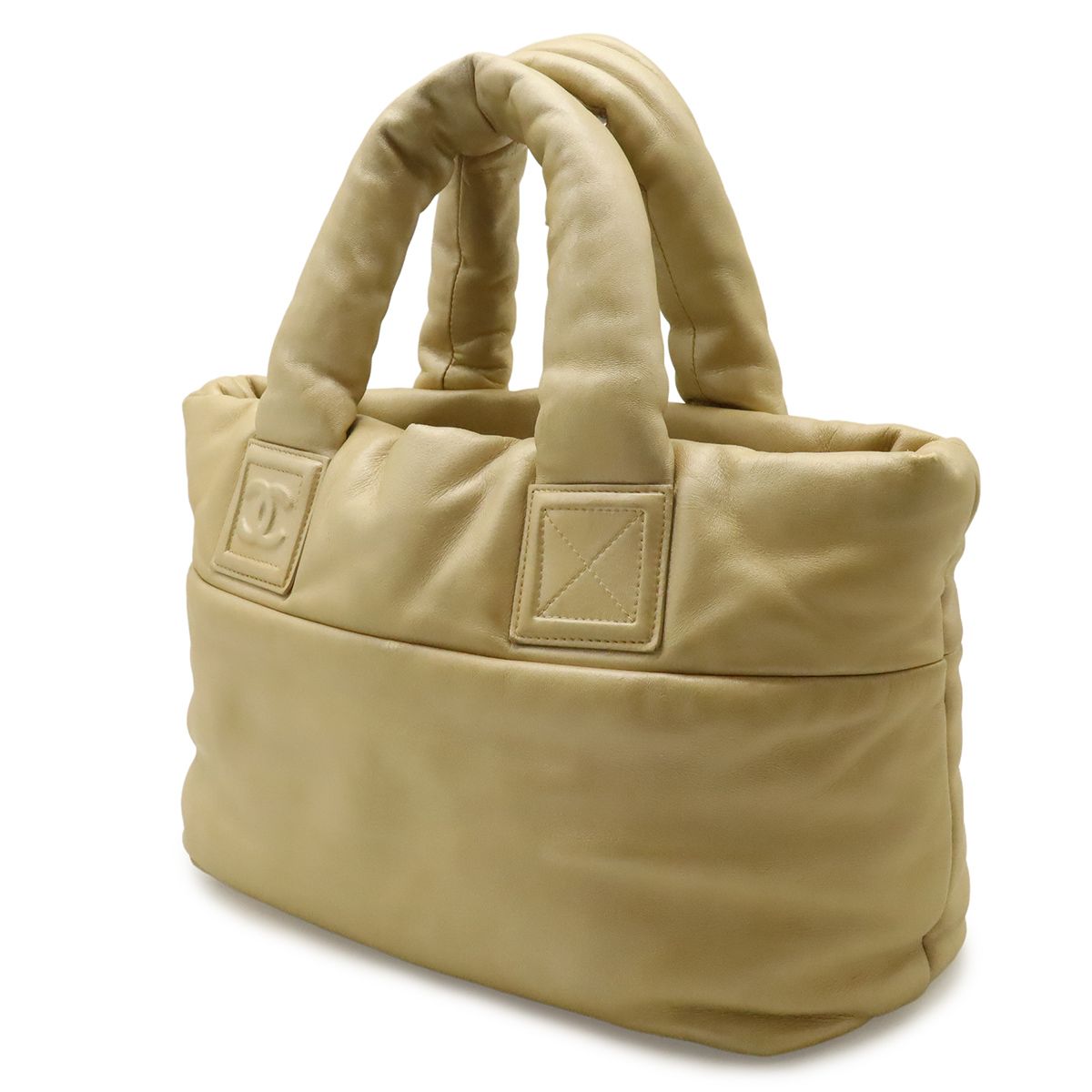 Chanel Coco Cocoon Small Tote Bag Nylon Leather Gold — view 2