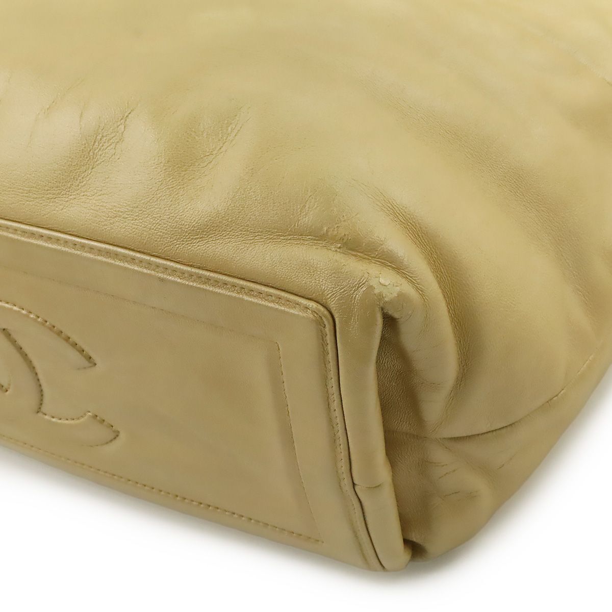 Chanel Coco Cocoon Small Tote Bag Nylon Leather Gold — view 3