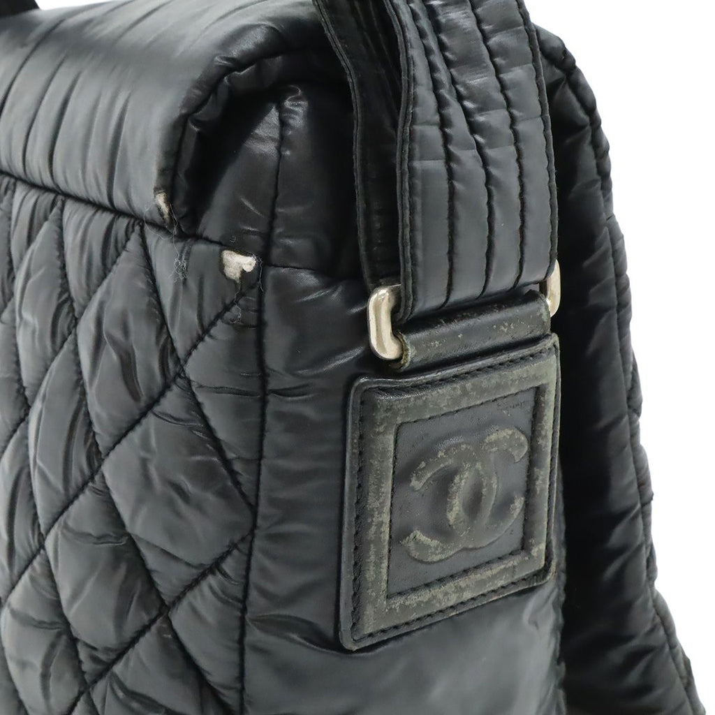 Chanel Coco Cocoon Quilted Small Messenger Shoulder Bag Crossbody Nylon Leather — view 4