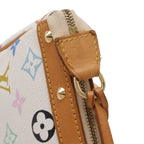 Louis Vuitton Monogram Multicolor Pochette Pouch Party Blanc White — view 5