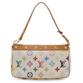 Louis Vuitton Monogram Multicolor Pochette Pouch Party Blanc White