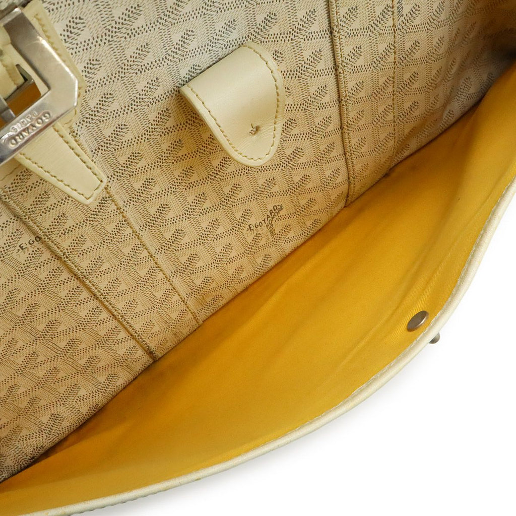 Goyard Ambassador MM Business Briefcase Handbag Herringbone Pattern Leather — view 7
