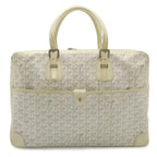 Goyard Ambassador MM Business Briefcase Handbag Herringbone Pattern Leather