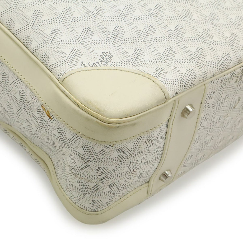 Goyard Ambassador MM Business Briefcase Handbag Herringbone Pattern Leather — view 3