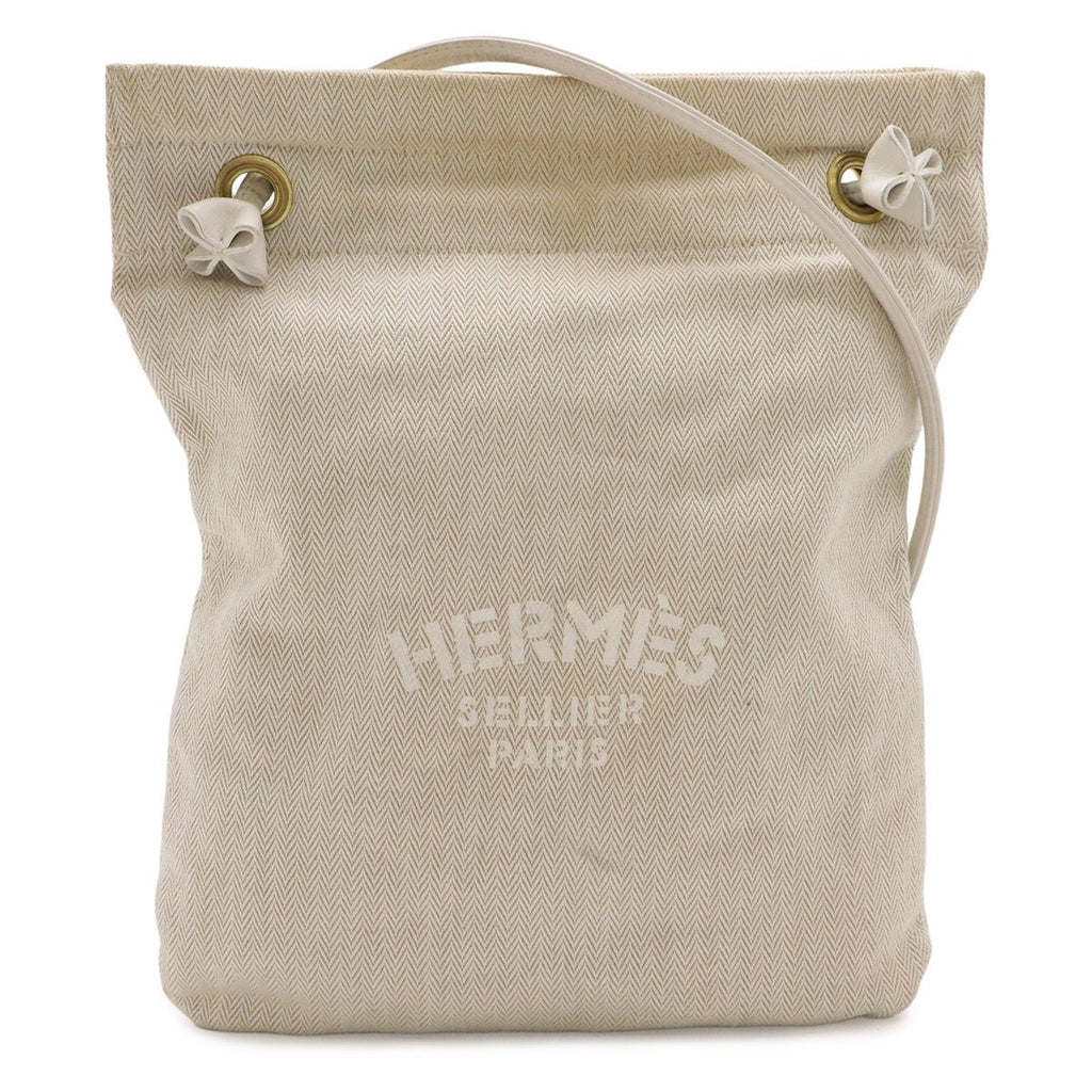 Hermes Sac Aline PM Shoulder Bag Toilet Blanc Leather Natural White