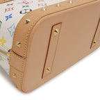 Louis Vuitton Monogram Multicolor Alma Handbag Blanc White — view 3