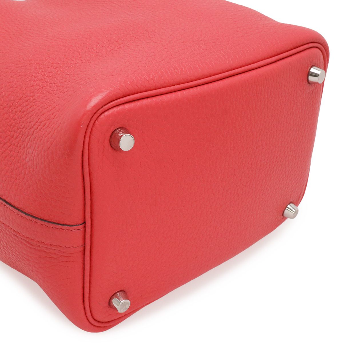 Hermes Picotin Lock PM Mini Bag Tote Taurillon Clemence Rose Fuchsia Pink — view 3