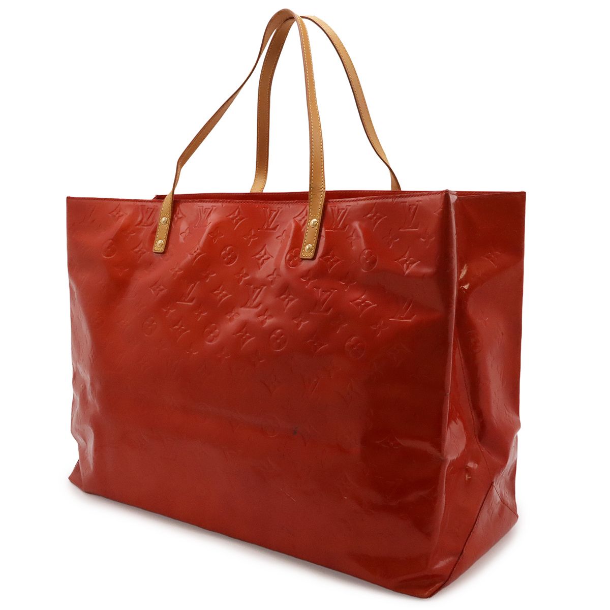 Louis Vuitton Monogram Vernis Reade GM Tote Large Shoulder Bag Patent Rouge — view 2