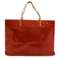 Louis Vuitton Monogram Vernis Reade GM Tote Large Shoulder Bag Patent Rouge
