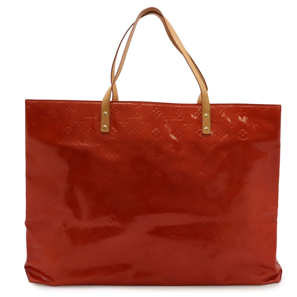 Louis Vuitton Monogram Vernis Reade GM Tote Large Shoulder Bag Patent Rouge